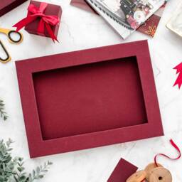 Linen Photo Album Slipcase Box Handmade Wedding Keepsake - thumbnail 2