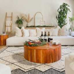 Ivory Diamond Moroccan Berber Carpet, Beni Ourain Rug, Large Area Shag Minimalist Trellis Decor, Custom Handmade Wool Mat - thumbnail 3