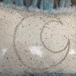 Silk Pillow Case. Pillow For Kids, Moon , Altar Cloth, Bench Pillow, Glitter Cushion, Kids , Luna Love, Meditation - thumbnail 2