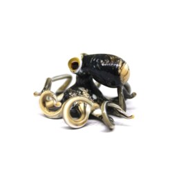 Small Glass Octopus Glass Figurine Miniature Little Animals Murano Gift Blown Sculpture Art Collectible Artglass Lampwork - thumbnail 4