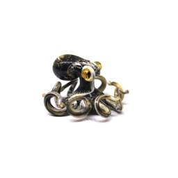Small Glass Octopus Glass Figurine Miniature Little Animals Murano Gift Blown Sculpture Art Collectible Artglass Lampwork - thumbnail 3
