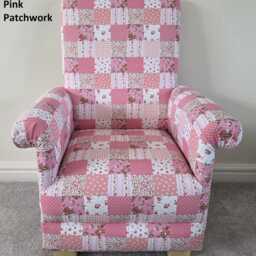 Butterfly Fabric Children's Armchair Lilac Chintz Nursery Decor Kids Girls Child's Seat Chair - thumbnail 2