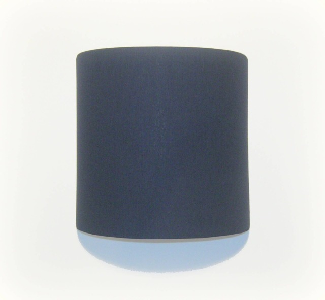 Half-Circle Wall Light Design Plain Sky Blue Duck Navy Cotton Fabric Made in France - image 1