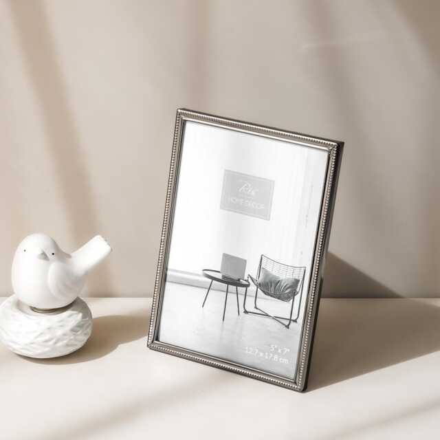 Black Chrome Picture Frame - Home Decor Metal Frames Interior Decoration Nordic Modern Minimal Gifts - image 1