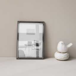 Black Chrome Picture Frame - Home Decor Metal Frames Interior Decoration Nordic Modern Minimal Gifts - thumbnail 2