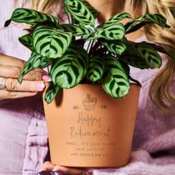 Engraved Terracotta Plant Pot - Personalized Retirement Gift - thumbnail 2