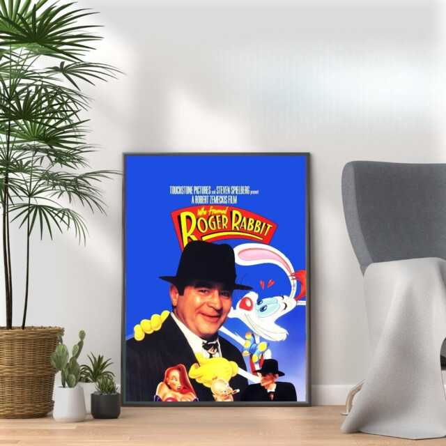 Who Framed Roger Rabbit Movie Print - Retro 80S Film Poster - image 1