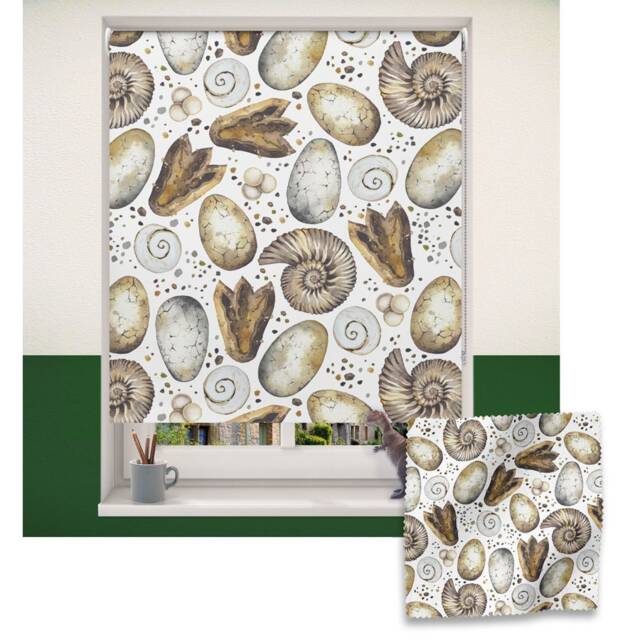 Dinosaur Fossils Roller Blind, Children's Made To Measure, Blind - image 1