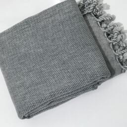 stonewashed Turkish Towel, Turkish Cotton Towel, Hammam Peshtemal, Bath Grey Yoga Spa - Gym - thumbnail 2