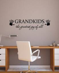 Grandkids The Greatest Joy Of All Wall Decal Vinyl Sticker Family Quote Saying Home Art Room Bedroom Decor Poster Sign Gift 19Qs - thumbnail 1