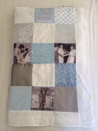 Christmas Gift For Newlyweds.wedding Photo Quilt.wedding Picture Quilt. Custom Gift Wife Throw Blanket.lifetime Memories - thumbnail 2