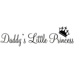Nursery Wall Decal - Daddy's Little Princess Quote Vinyl Art Quotes Baby Girl Room Decor Vwaq - thumbnail 2