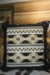 Western Decrotive High End Fancy Pillow - Gold, Black, White, Beige .shipping Will Be Calculated - thumbnail 1