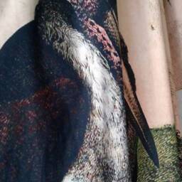 Set Of 2 Blackout Curtains, Room Divide Screen Wall Panel, Vintage Birds - thumbnail 4