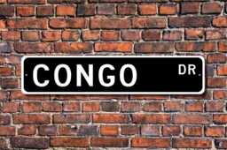 Congo Sign, Wall Decor, Souvenir Keepsake, Gift, Souvenir, Custom Street Quality Metal Sign - thumbnail 1