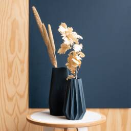 Blue Vase Origami For Dried Or Fresh Flowers - Original Gift Plant Lover - thumbnail 3