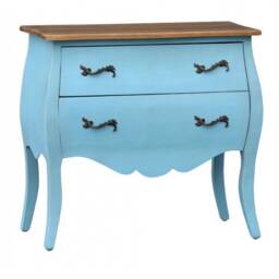 French Shabby Chic Chest Of Draws, Dressing Table, Bedroom Nursery Storage, Distressed Annie Sloan Chalk Paint, Carved, Decorative Handles - thumbnail 3