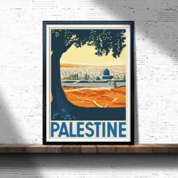 Palestine Vintage Travel Poster Retro City Wall Art - thumbnail 2