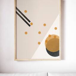 Roe Nigiri Sushi Art, Japanese Food Modern Giclee Print, Fine Art Paper Home & Kitchen Decor For The Lover - thumbnail 2