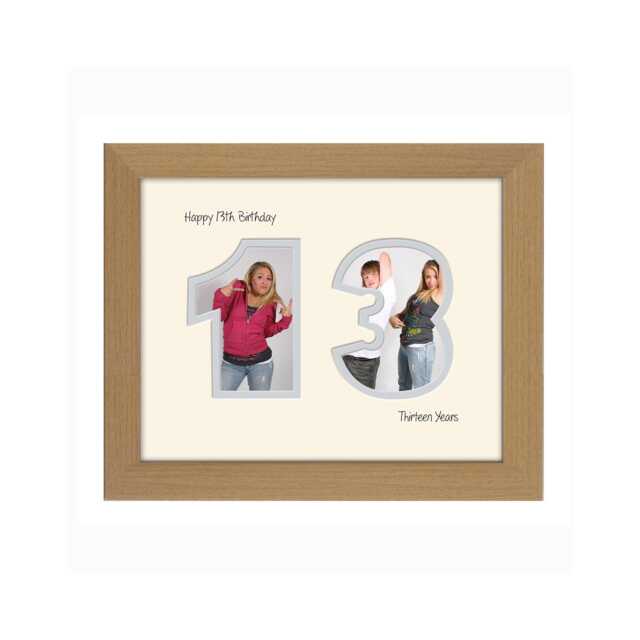 13Th Photo Frame Birthday Number Special Gift Word 9x71177F By Photos in A Word - image 1