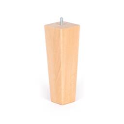 4x Wooden Furniture Tapered Square Legs Feet Beech For Stools Sofa Chair Chest Hotel 4'' - 8'' Sanded Raw Various Colours M8 Fixing Plates - thumbnail 3