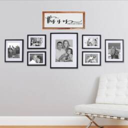 This Is Us Wooden Farmhouse Sign, Funny Farm House Style Decor You're So Lucky To Know Us, Wood Wall - thumbnail 2