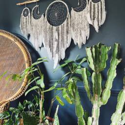 Moon Child Dream Catcher Wall Hanging // Set Of 5 Catchers Phase + Branch - thumbnail 4