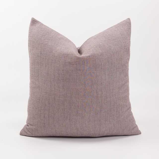 Linen Cotton Pastel Red White Striped Throw Pillow Cover Accent Scatter Cushion, Double Sided - image 1