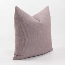 Linen Cotton Pastel Red White Striped Throw Pillow Cover Accent Scatter Cushion, Double Sided - thumbnail 3