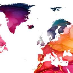 Marble Style World Map Print - Minimalist Wall Art Modern Home Decor Housewarming Gift - thumbnail 3