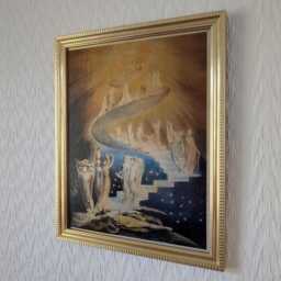 "Jacob's Dream - William Blake, 1799 Handmade Reproduction On Canvas Metaphysical Occult Esoteric Art 8""x10" - thumbnail 3