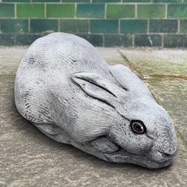 Large Bunny Sculpture Outdoor Rabbit Statue Stone Animal Figurine Cement Pet Ornament Handmade Art Bunny Lover Gift Garden - image 1