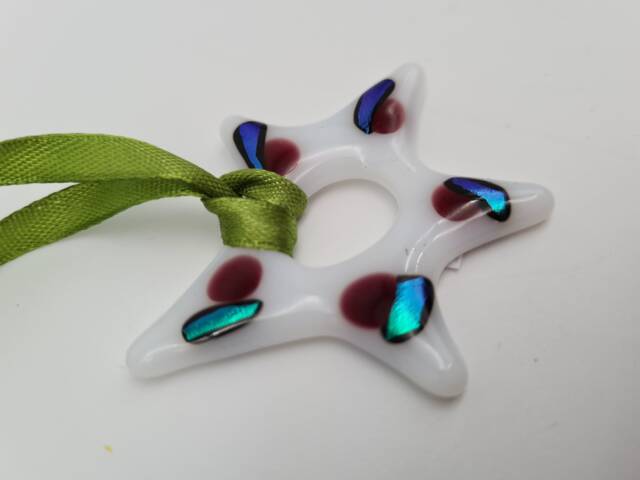 Fused Glass Christmas Decorations Handmade Tree Decoration Home D??cor Bespoke Unique & Gorgeous Cornish Gifts - image 1