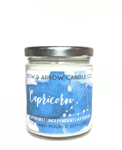 Soy Candle Zodiac Collection - Astrology Constellation Candles Capricorn Celestial Gift Idea Signs - image 1
