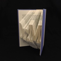 Dr.m - Doctor Phd Graduate Graduation Gift Professor 3 Letters Folded-Book Art Sculpture Unique Custom Personalized - thumbnail 2
