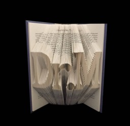 Dr.m - Doctor Phd Graduate Graduation Gift Professor 3 Letters Folded-Book Art Sculpture Unique Custom Personalized - thumbnail 1