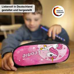 Personalized Unicorn Pencil Case With Name For Back To School, Box, Roll, School Cone, Bag, First Day Of Girls - thumbnail 3