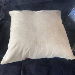 Single Blue Flower Print Decor Pillow Cover - thumbnail 4