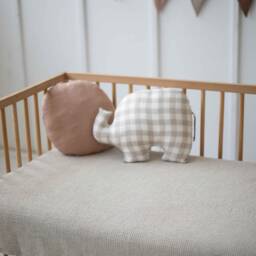 Linen Elephant Pillow. Handmade Toy. Custum Color Baby Toy Baby Room Nursery Pillow Linen Decor. Elephant - thumbnail 2
