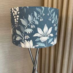 Handmade Lampshade in Laura Ashley Parterre Seaspray Blue Floral Fabric, Various Sizes Available, Ceiling Or Table/Floor Lamp Options - thumbnail 2