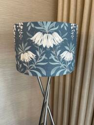 Handmade Lampshade in Laura Ashley Parterre Seaspray Blue Floral Fabric, Various Sizes Available, Ceiling Or Table/Floor Lamp Options - thumbnail 1