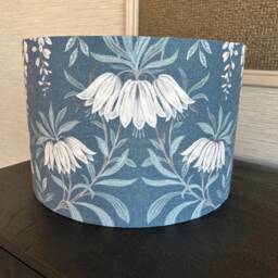 Handmade Lampshade in Laura Ashley Parterre Seaspray Blue Floral Fabric, Various Sizes Available, Ceiling Or Table/Floor Lamp Options - thumbnail 3