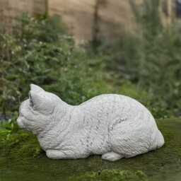 Garden Cat Statue Concrete Kitten Sculpture Outdoor Kitty Figurine Cement Memorial Decoration Kitten Lover Gift Yard Art Lawn Ornament - thumbnail 3