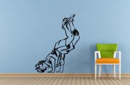 Ballerina Ballet Dancer Dance Dancing Studio Tango Salsa Break Boy Girl Wall Or Car Vinyl Peal & Stick Removable Sticker Decal L1563 - thumbnail 1