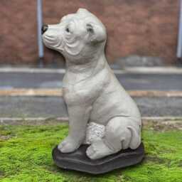 Large Concrete Staffordshire Terrier Sculpture Handcrafted Dog Figurine Memorial Pet Decor Stone Dog Figurine Outdoor Garden Ornament - thumbnail 1