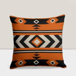 Southwestern Kilim Pillow Cover, Farmhouse Decor Cushion, Traditional Aztec Style, Ethnic Rug Pattern, Stylish Comfort, Distinctive - thumbnail 4
