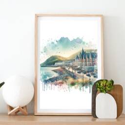 Llandudno Print Set - Of 3 Watercolour Posters - Wales Travel Prints North Poster Pictures UK Wall Art Artwork Decor - thumbnail 2