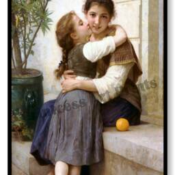 Little Sisters Set Of 4 Prints, Classic 1800S Artist William Bouguereau - thumbnail 3