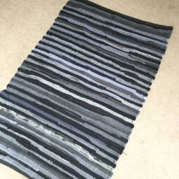 "Beautiful Handmade Chindi Rag Rug , 30""x 46" - thumbnail 2