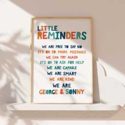 Boys Affirmation Print, Bedroom Decor, Toddler Prints, Playroom Wall Art, Positive Motivational Prints - thumbnail 1